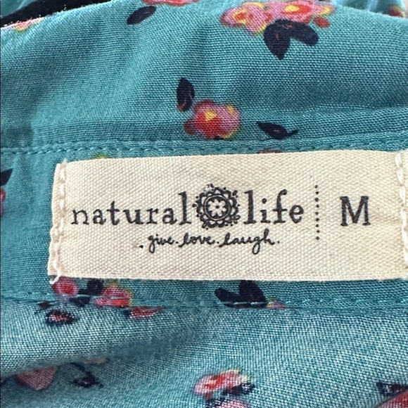 NATURAL LIFE Teal Floral Midi Dress - Picture 5 of 6